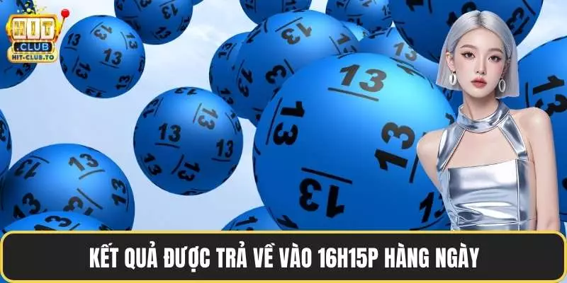Kết quả được trả về vào 16h15p hàng ngày