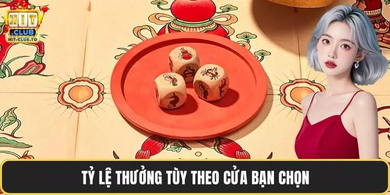 Tỷ lệ thưởng tùy theo cửa bạn chọn